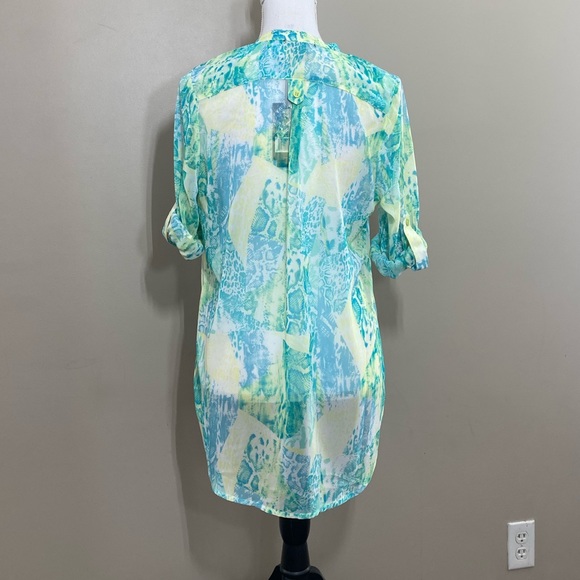 NWT Thesis chiffon Bottoms down shirt size medium - Picture 4 of 6